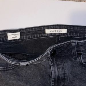 Men’s PacSun Stacked Skinny Jeans 32x30 Black
